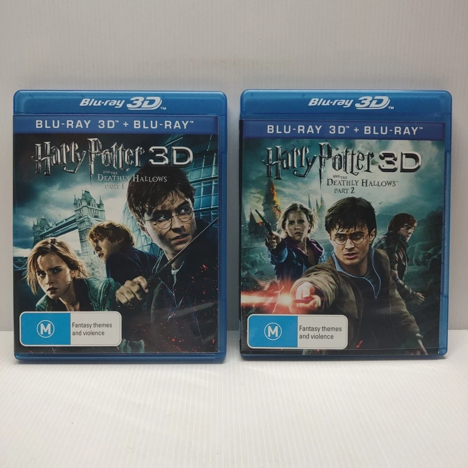 Harry Potter And The Deathly Hallows Part 1 & 2 3D + 2D Bluray (6 Discs Box Set) - Image 4 of 4