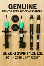 Genuine Front & Rear Shock Absorbers for Suzuki Swift 1.2L 1.3L 2011–2016