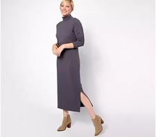 Women with Control Finespun Jersey Midi Dress-Smoke-Tall XL A623041