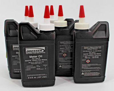 6pk Dresser Meter Oil for ROOTS Rotary Gas Meters 8 oz each GE