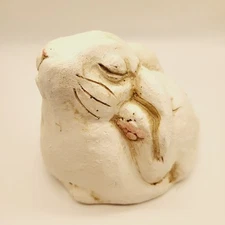 The Stone Bunny Telle M Stein  2012 Bunny Eyes Closed Scratching Face Gerogia