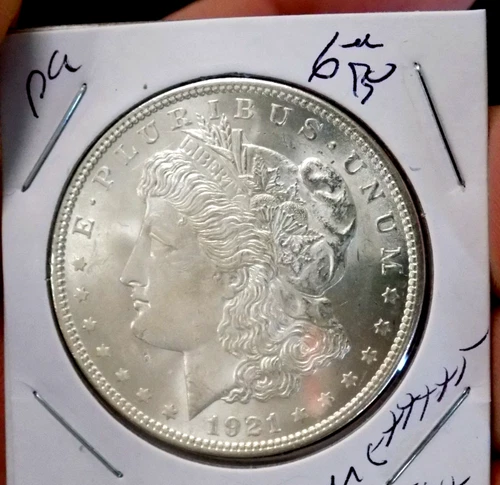 MORGAN SILVER DOLLAR 1921 GEM BU MS++++++ HIGH GRADE SATIN WHITE PQ BEAUTY