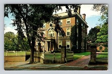 Providence RI-Rhode Island, John Brown House, Antique Vintage Souvenir Postcard