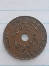 1952 Southern Rhodesia one penny coin. 