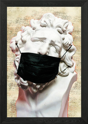 Setzen Sie auf Ihren griechischen Gott Maske gerahmtes Wandbild Poster Leinwanddruck Bild