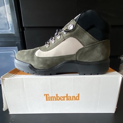 Timberland Waterproof Dark Green Nubuck Field Boots Men's Size 11.5