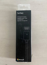 GENUINE Microsoft HD Digital A/V Adapter for Surface and Surface 2 - Black -NEW