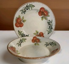 Set Vintage TIFFANI BOUTIQUE XL Servizio Ceramica Pasta Ciotola Set Made In Italy 16"