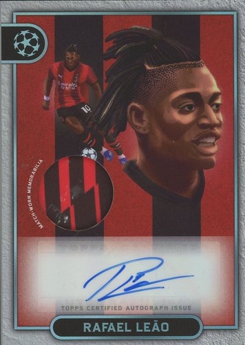 その他 Rafael Leao Auto Topps Museum Collection 2023-24 Topps Museum Collection AC Milan Rafael Leao Auto Gold