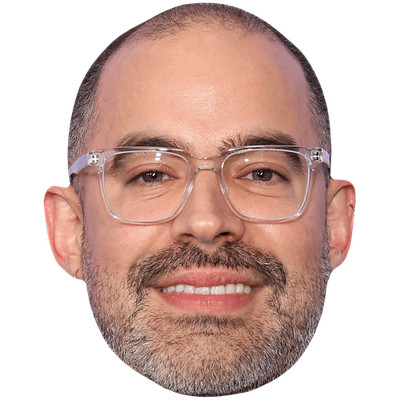 Esteban Arango (Beard) Celebrity Mask, Flat Card Face, Fancy Dress Mask