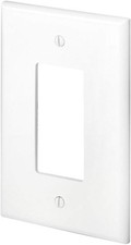 Leviton 1-Gang Decora GFCI Device Decora Wallplate, Oversized, Thermoset, Device
