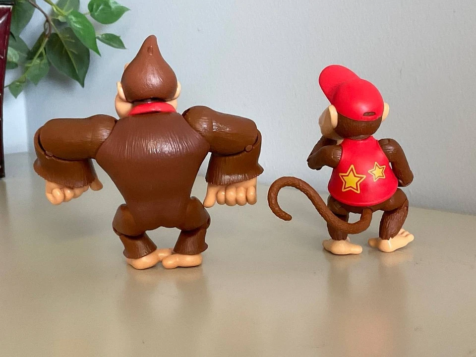 Jakks Pacific Donkey Kong & Diddy Kong 4” Action Figures - Image 3 of 4