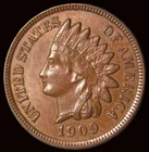 1909 Indian Head Cent - Excellent Red/Brown Example - FREE SHIPPING