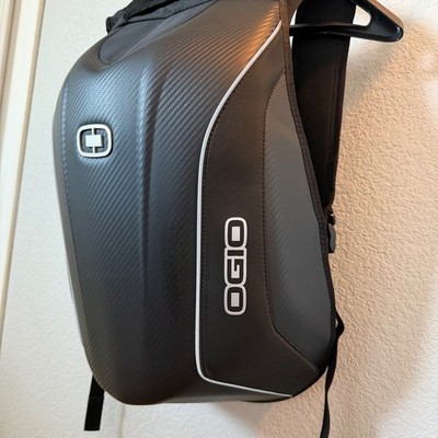 OGIO No Drag Mach 5 Motorcycle Backpack Carbon Weave Hardshell Black