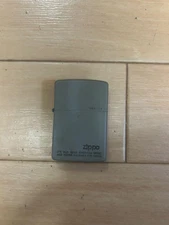 Zippo Grey Green Titanium Lighter Windproof Durable Used