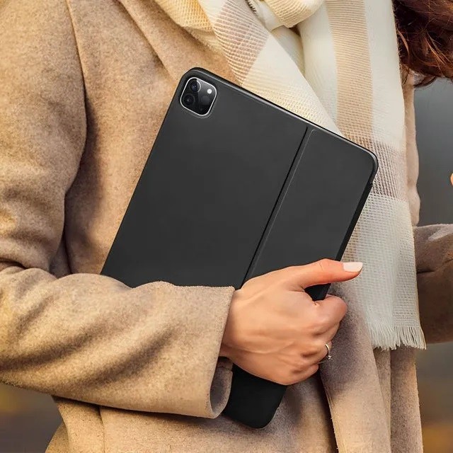 Coque clavier pour iPad grise Bluetooth QWERTY protection intégrale pour tablette tactile - 4