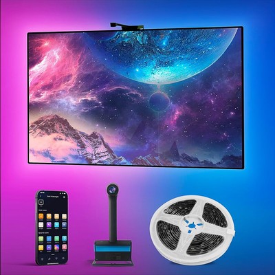 Smart TV LED Backlight with Camera for TV 75-85 inch TV, 16.4ft LED Strip Lights