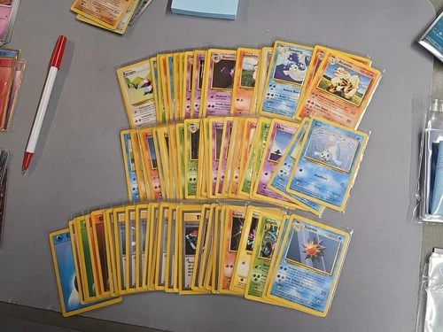 Pokemon TCG WOTC Base Set 1999 Complete Common/Uncommon Set LP-NM