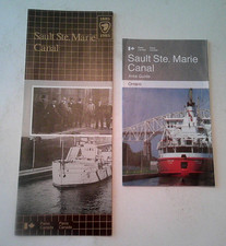 2 SAULT STE. MARIE CANAL 1980'S BROCHURES