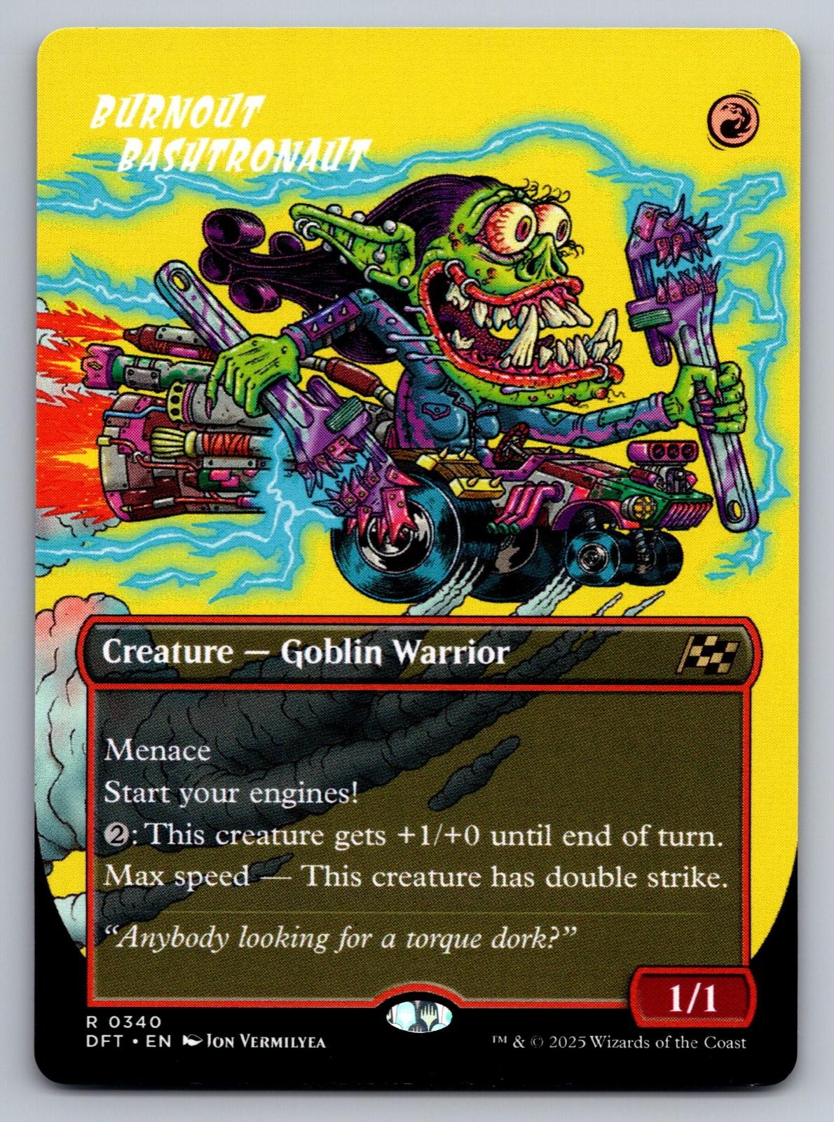 Burnout Bashtronaut (Borderless) 340 Rare Aetherdrift MTG NM