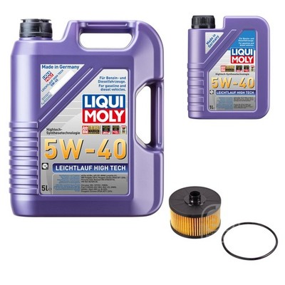 FEBI Ölfilter 6L LIQUI MOLY 5W-40 Leichtlauf High Tech für Dacia Sandero II JS_