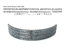 No.660-10B Sans Serif Medium Type Shuttle for Varityper Typewriter Hammond thumbnail