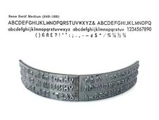 No.660-10B Sans Serif Medium Type Shuttle for Varityper Typewriter Hammond