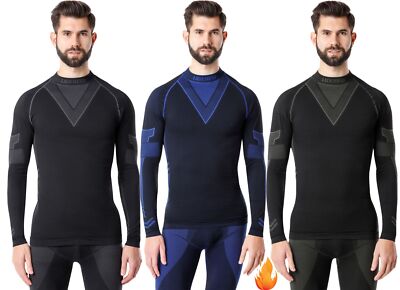 Ladeheid Herren Funktionsunterhemd Unterwäsche Langarm Shirt Thermoaktiv S-XXL