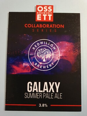 OSSETT + REDWILLOW Brauerei GALAXY Real Ale Bierpumpe Clip Yorkshire Red Willow