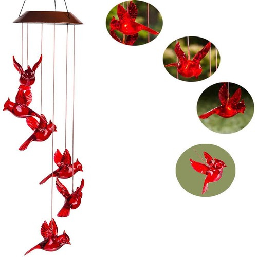 Solar Wind Chimes Lights LED Color Changing Hanging Lamp Garden Home Decor US - Picture 17 of 62