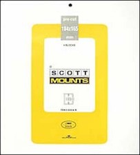 Scott/Prinz Pre-Cut Souvenir Sheets Small Panes Stamp Mounts 184x165 #1022 Black