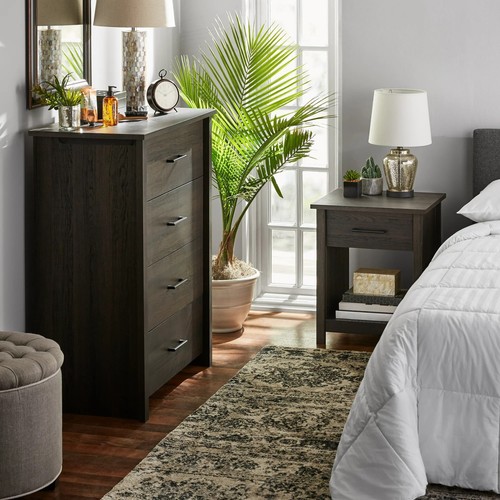 Hillside Nightstand with Drawer, Espresso Finish - Picture 3 of 11