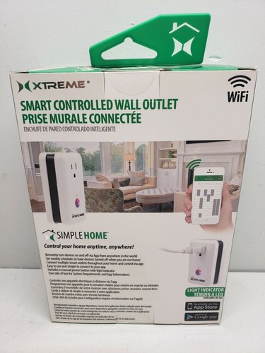 Simple Home XWS7-1001-WHT Smart Controlled Wi-Fi Wall Outlet ~ NEW - Picture 4 of 4