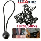 Bulk Lot 6" Ball Bungee Bungie Cord Tarp Tie Down Tight Strap Canopy Elastic