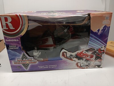 Black Diamond Radio Shack R/C Vintage Snowmobile, Large, 20'' In Orig Damaged Box