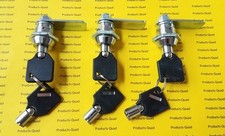 3 pack Tubular Cam Lock 5/8" RV, Camper Drawer Cabinet Toolbox - Keyed DIFFERENT