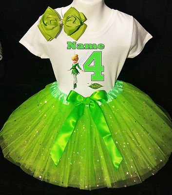 TinkerBell **With NAME** 4th fourth 4 Birthday green Tutu dress Fast Shipping | eBay TinkerBell **With NAME** 4th fourth 4 Birthday green Tutu dress Fast Shipping | eBay
