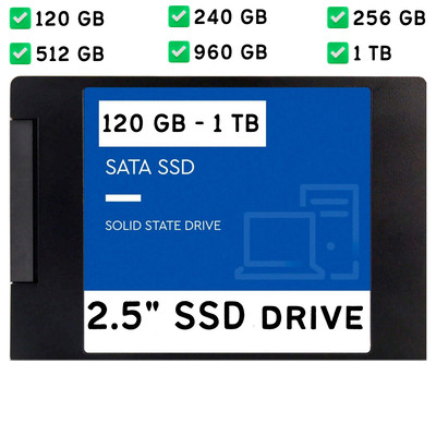 Top Brand 120/240/512/960GB 1TB 2,5'' Laptop Desktop PC SSD Festplatte HDD