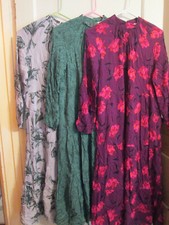 Women's A New Day Printed Long Sleeve Tiered Dress - NWT Choice Pattern/Size