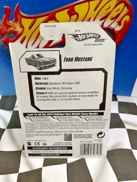 Hot Wheels Treasure Hunt - Ford Mustang Convertible 2009-043 (1/64, Moulé, Sans Boîte)