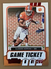 2021 Panini Contenders Draft Picks Football DeAndre Hopkins Game Ticket Red #33