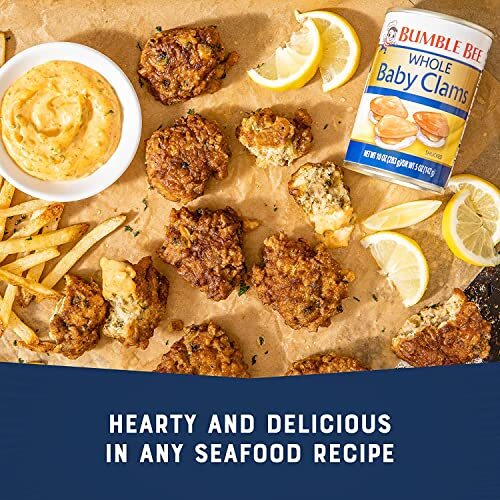Bumble Bee Whole Baby Canned Clams 10 oz Can Ready to Eat 13g