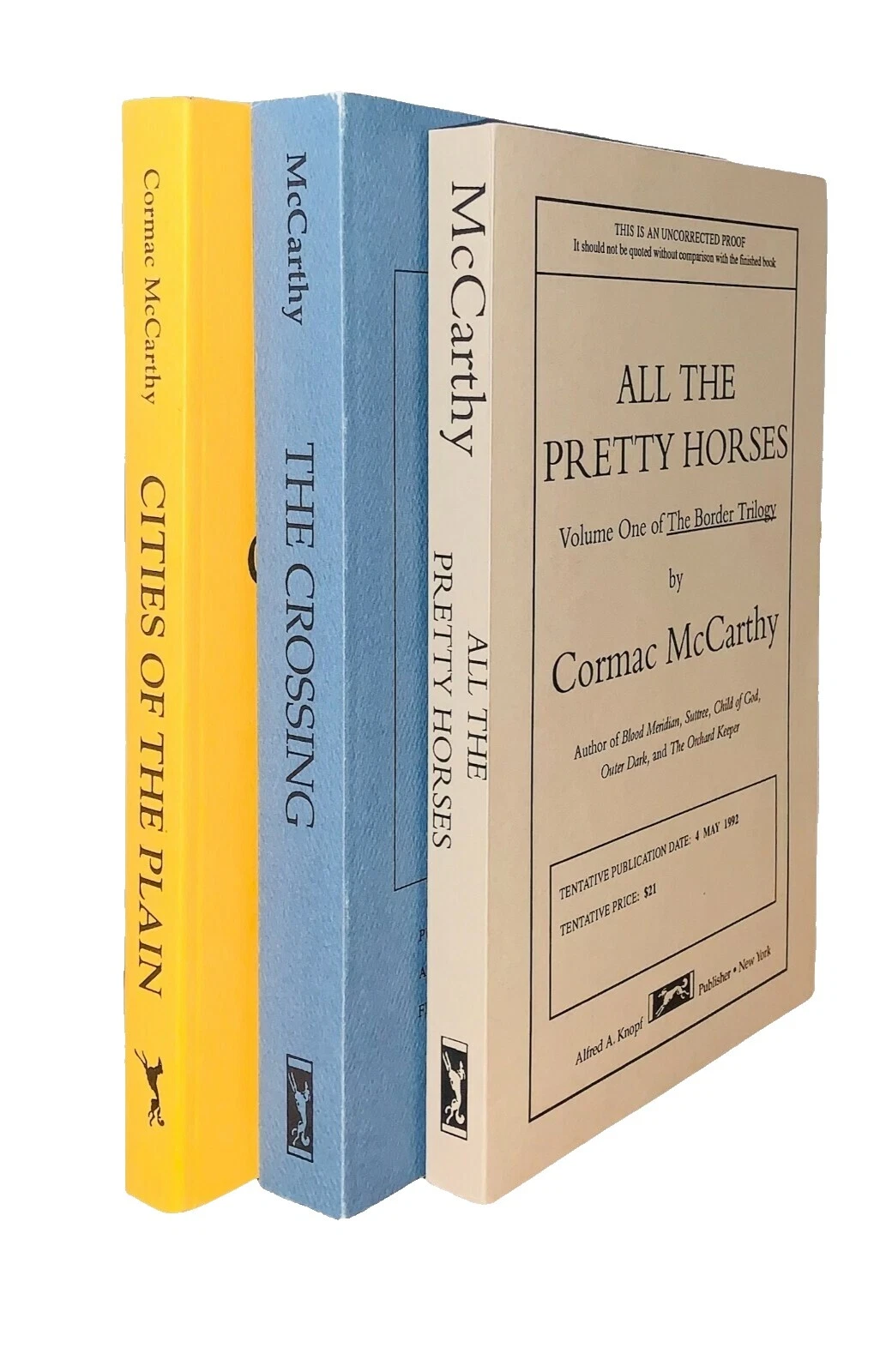 Cormac McCarthy Literature & Fiction Antiquarian & Collectible Signed Books