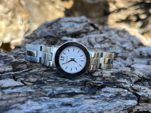 Delma Ladies Stainless Steel Quartz Watch | Elegant White Dial | Swiss Design - Picture 8 of 16