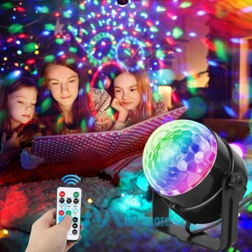 Disco Ball Light RGB LED Party Magic Stage Light DJ Strobe Ball Sound Activated - Picture 1 of 18