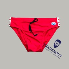 Arena men RED color Icon Swim Brief swimwear swimsuit size 30 32