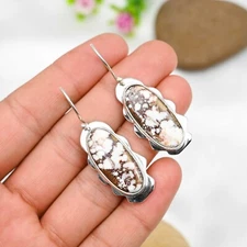 Wild Horse Gemstone Earrings 925 Sterling Silver Handmade Jewelry Birthday Gift