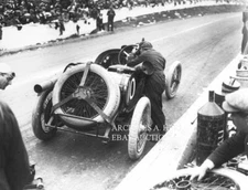 Sunbeam factory racer Chassagne 1914 French Grand Prix Lyon refueling racing 