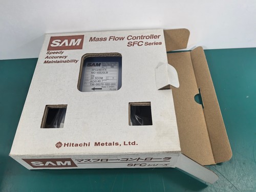 HITACHI-SAM Mass Flow Controller SFC2481FX O2 20SCCM MC-4SUGLB NEW - Picture 6 of 6