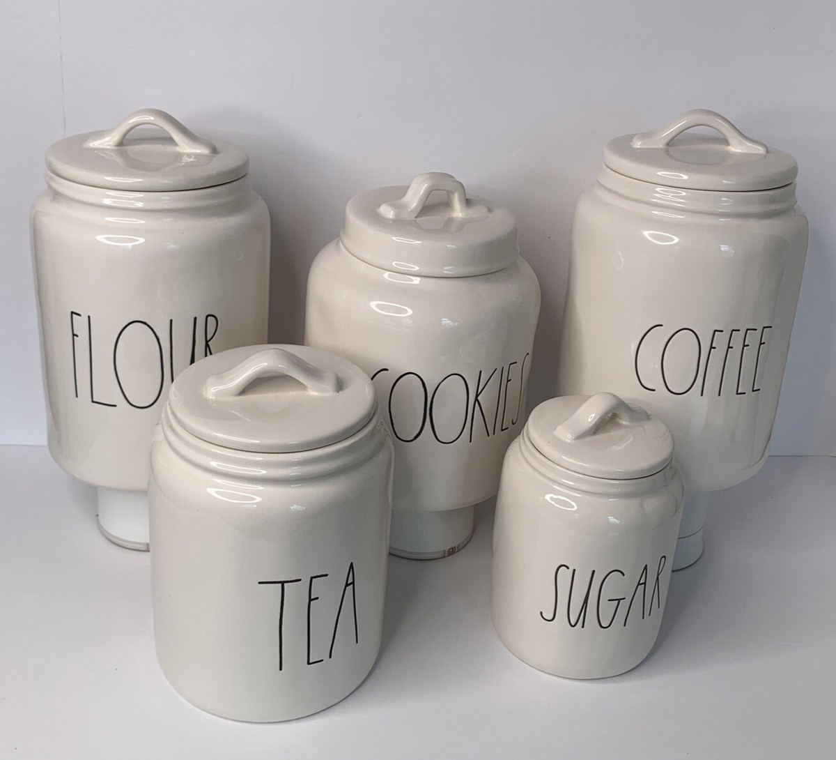 RAE DUNN  キャニスター Rae Dunn Flour, Sugar, Coffee, Tea LL Canister Set | eBay